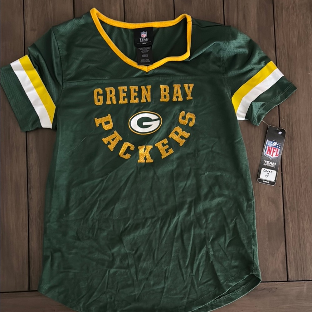 NFL Green Bay Packers Green and Yellow Tee